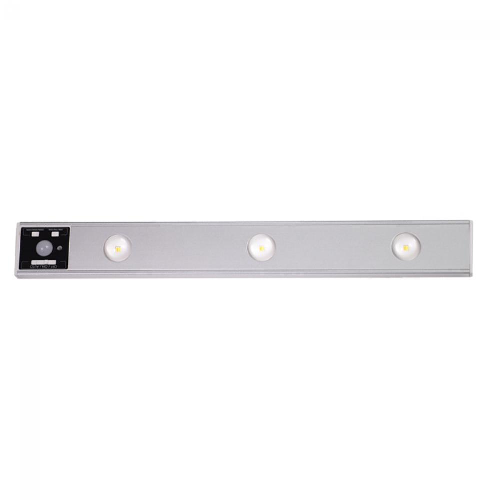 16” Rechargeable Under Cabinet Motion Sensor Light in 3CCT 3000K, 4000K, and 5000K in Black finish